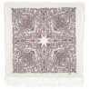 PAVLOVO POSAD RUSSIAN SHAWL 89x89 cm 35x35" 100% Wool Scarf Silk Fringe Wrap 1638-3