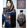 PAVLOVO POSAD RUSSIAN SHAWL 125x125 cm 49x49" 100% Wool Scarf Wrap 1463-12