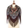 PAVLOVO POSAD RUSSIAN SHAWL 125x125 cm 49x49" 100% Wool Scarf Wrap 1897-16