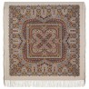 PAVLOVO POSAD RUSSIAN SHAWL 125x125 cm 49x49" 100% Wool Scarf Wrap Silk Fringe 1903-2