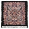 PAVLOVO POSAD RUSSIAN SHAWL 125x125 cm 49x49" 100% Wool Scarf Wrap Silk Fringe 1921-18