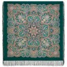 PAVLOVO POSAD RUSSIAN SHAWL 125x125 cm 49x49" 100% Wool Scarf Wrap Silk Fringe 1921-9
