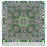 PAVLOVO POSAD RUSSIAN SHAWL 125x125 cm 49x49" 100% Wool Scarf Wrap Silk Fringe 1943-59