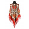 PAVLOVO POSAD RUSSIAN SHAWL 125x125 cm 49x49" 100% Wool Scarf Wrap 1463-3