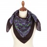PAVLOVO POSAD SHAWL 100% WOOL WRAP RUSSIAN SCARF 89x89 cm Lilac Evening 1832-17