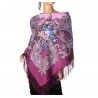PAVLOVO POSAD RUSSIAN SHAWL 125x125 cm 49x49" 100% Wool Scarf Wrap 1685-3
