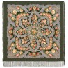 PAVLOVO POSAD RUSSIAN SHAWL 125x125 cm 49x49" 100% Wool Scarf Wrap Silk Fringe 1980-10