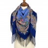 PAVLOVO POSAD RUSSIAN SHAWL 125x125 cm 49x49" 100% Wool Scarf Wrap 1685-14