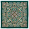 PAVLOVO POSAD RUSSIAN SHAWL 125x125 cm 49x49" 100% Wool Scarf Wrap No Fringe 1921-9 NF
