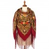 PAVLOVO POSAD RUSSIAN SHAWL 148x148 cm 58x58" 100% Wool Scarf Wrap 1369-5