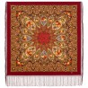 PAVLOVO POSAD RUSSIAN SHAWL 148x148 cm 58x58" 100% Wool Scarf Wrap 1369-5