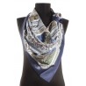 AUTHENTIC PAVLOVO POSAD 100% SILK RUSSIAN SHAWL SCARF DRESS WRAP 89x89cm 584-14