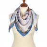 WOMEN'S PAVLOVO POSAD NATURAL 100% SILK RUSSIAN SHAWL SCARF MASLENITSA 10047-13
