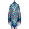 PAVLOVO POSAD RUSSIAN SHAWL 148x148 cm 58x58" 100% Wool Scarf Wrap 1995-13