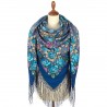 PAVLOVO POSAD RUSSIAN SHAWL 148x148 cm 58x58" 100% Wool Scarf Wrap 1995-13