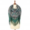 RUSSIAN AUTHENTIC ORIGINAL PAVLOVO POSAD SHAWL NATURAL 100% WOOL 125x125 cm RUSSIAN SCARF 1928-9