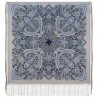 AUTHENTIC PAVLOVO POSAD RUSSIAN SHAWL 100% WOOL CAPE WRAP LARGE SQUARE SCARF 148x148 cm SILK FRINGE 1963-2