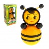 Children's Russian Doll "Bee" in Art Packaging Kotovskie Nevalyashki Roly-Poly Toy with Sound, Height 22 cm