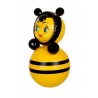 Children's Russian Doll "Bee" in Art Packaging Kotovskie Nevalyashki Roly-Poly Toy with Sound, Height 22 cm