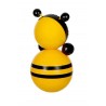 Children's Russian Doll "Bee" in Art Packaging Kotovskie Nevalyashki Roly-Poly Toy with Sound, Height 22 cm