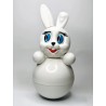 Children's Russian Doll "Rabbit" Art painted in Packaging Kotovskie Nevalyashki Roly-Poly Toy with Sound, Height 26 cm