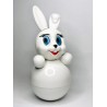 Children's Russian Doll "Rabbit" Art painted in Packaging Kotovskie Nevalyashki Roly-Poly Toy with Sound, Height 26 cm