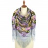 PAVLOVO POSAD RUSSIAN SHAWL 125x125 cm 49x49" 100% Wool Scarf Wrap 2000-13