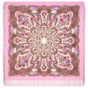 PAVLOVO POSAD RUSSIAN SHAWL 146x146 cm 57x57" 100% Wool Scarf Wrap Silk Fringe 2013-3