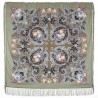 PAVLOVO POSAD RUSSIAN SHAWL 125x125 cm 49x49" 100% Wool Scarf Wrap 1665-2
