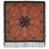 PAVLOVO POSAD RUSSIAN SHAWL 89x89 cm 35x35 inches 100% Wool Scarf Silk Fringe Wrap 1155-18