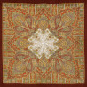PAVLOVO POSAD RUSSIAN SHAWL 89x89 cm 35x35 inches 100% Wool Scarf Silk Fringe Wrap 1157-17