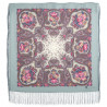 PAVLOVO POSAD RUSSIAN SHAWL 89x89 cm 35x35 inches 100% Wool Scarf Silk Fringe Wrap 1549-1а