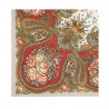 PAVLOVO POSAD RUSSIAN SHAWL 89x89 cm 35x35 inches 100% Wool Scarf Silk Fringe Wrap 1549-4