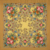 PAVLOVO POSAD RUSSIAN SHAWL 89x89 cm 35x35 inches 100% Wool Scarf Silk Fringe Wrap 1606-2