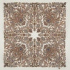 PAVLOVO POSAD RUSSIAN SHAWL 89x89 cm 35x35 inches 100% Wool Scarf Silk Fringe Wrap 1638-1
