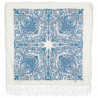 PAVLOVO POSAD RUSSIAN SHAWL 89x89 cm 35x35 inches 100% Wool Scarf Silk Fringe Wrap 1638-4