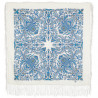 PAVLOVO POSAD RUSSIAN SHAWL 89x89 cm 35x35 inches 100% Wool Scarf Silk Fringe Wrap 1638-4