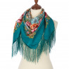 PAVLOVO POSAD RUSSIAN SHAWL 89x89 cm 35x35 inches 100% Wool Scarf Wrap 1661-12