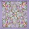 PAVLOVO POSAD RUSSIAN SHAWL 89x89 cm 35x35 inches 100% Wool Scarf Wrap 1661-15