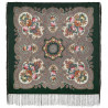 PAVLOVO POSAD RUSSIAN SHAWL 89x89 cm 35x35 inches 100% Wool Scarf Silk Fringe Wrap 1814-9