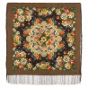 PAVLOVO POSAD RUSSIAN SHAWL 89x89 cm 35x35 inches 100% Wool Scarf Silk Fringe Wrap 1825-16