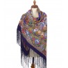 PAVLOVO POSAD RUSSIAN SHAWL 148x148 cm 58x58" 100% Wool Scarf Wrap 1122-15