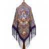 PAVLOVO POSAD RUSSIAN SHAWL 148x148 cm 58x58" 100% Wool Scarf Wrap 1122-15