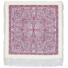 PAVLOVO POSAD RUSSIAN SHAWL 89x89 cm 35x35 inches 100% Wool Scarf Silk Fringe Wrap 529-7