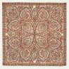 PAVLOVO POSAD RUSSIAN SHAWL 89x89 cm 35x35 inches 100% Wool Scarf Silk Fringe Wrap 529-8