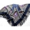 PAVLOVO POSAD RUSSIAN SHAWL 89x89 cm 35x35 inches 100% Wool Scarf Silk Fringe Wrap 845-14
