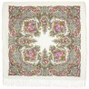 PAVLOVO POSAD RUSSIAN SHAWL 125x125 cm 49x49" 100% Wool Scarf Wrap 1720-3