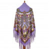 Collectible Exclusive ORIGINAL PAVLOVO POSAD RUSSIAN SHAWL 148x148 cm 58x58" 100% Wool Scarf Wrap 391-15