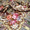 PAVLOVO POSAD RUSSIAN SHAWL 125x125 cm 49x49" 100% Wool Scarf Wrap 1782-53