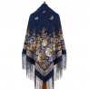 Collectible Exclusive ORIGINAL PAVLOVO POSAD RUSSIAN SHAWL 148x148 cm 58x58" 100% Wool Scarf Wrap 1973-14